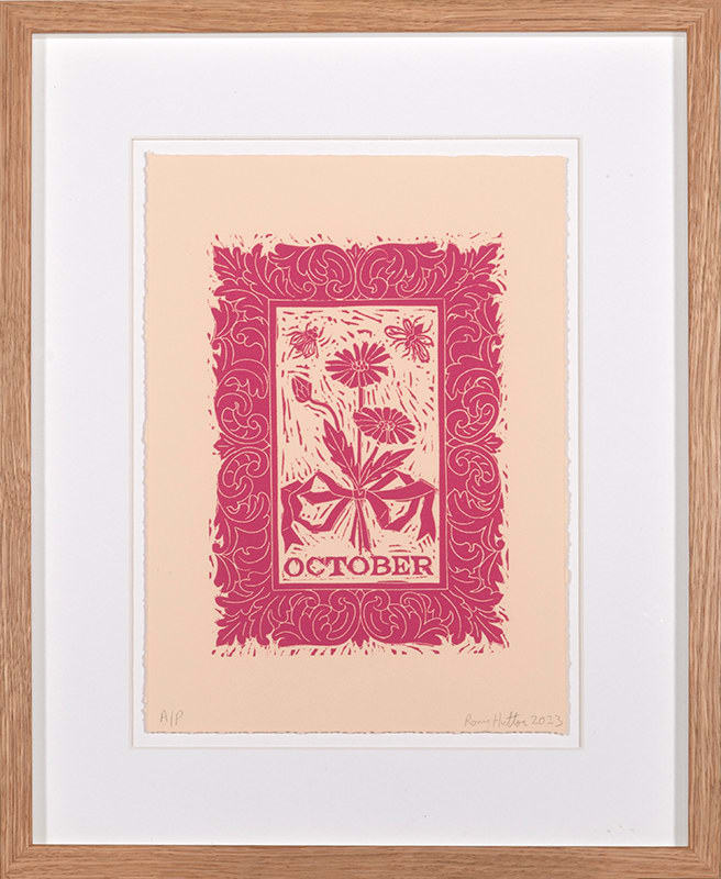 Rory Hutton, Months of the Year, Pink, 2023