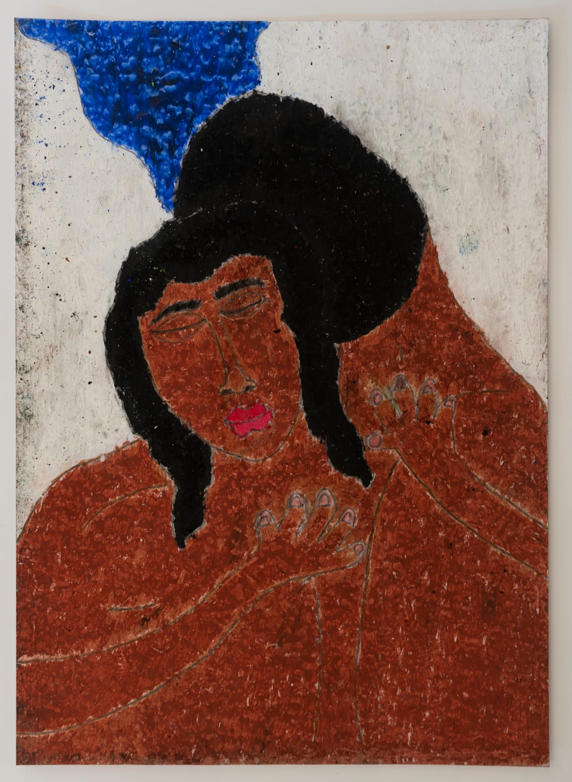 Kenneth Aidoo, A lover's embrace, 2020