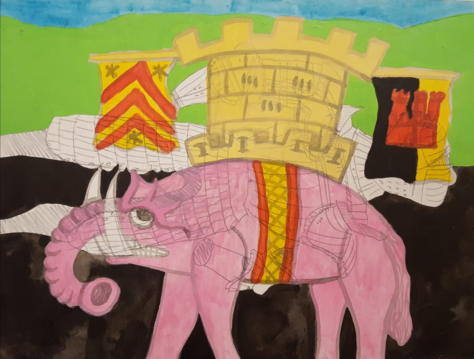 Clément Jacques-Vossen, Pink Elephant, 2019