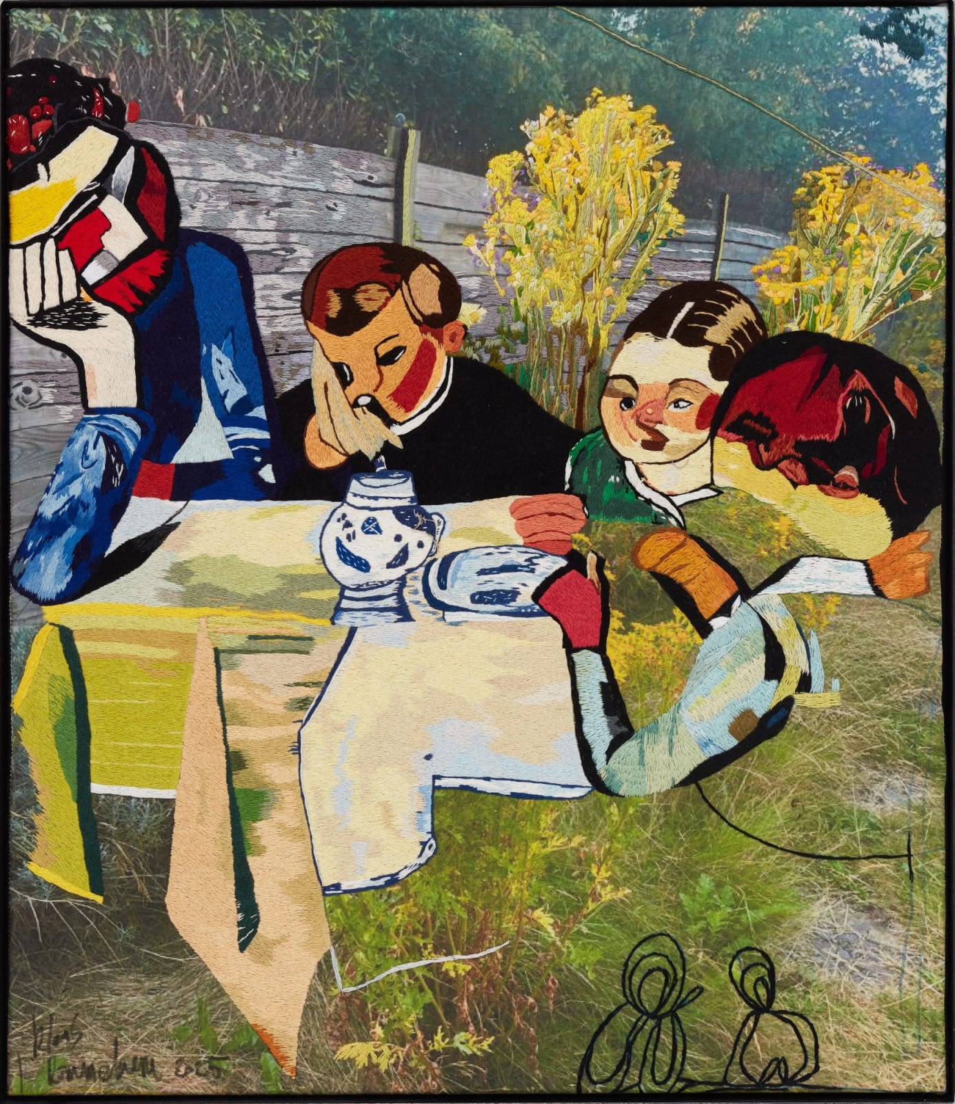 Klaas Rommelaere, Familie in tuin Ingelmunster, 2025