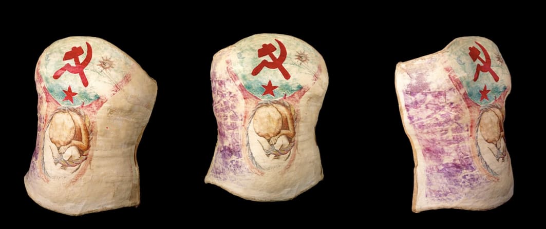 Frida Kahlo, Frida’s Plaster Corset with a Hammer and Sickle (and Unborn Baby), ca. 1950