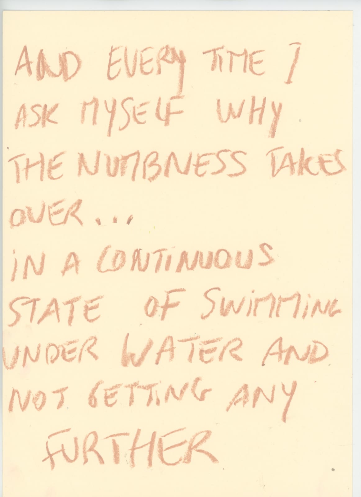 Celina Vleugels, Swimming under water, 2021