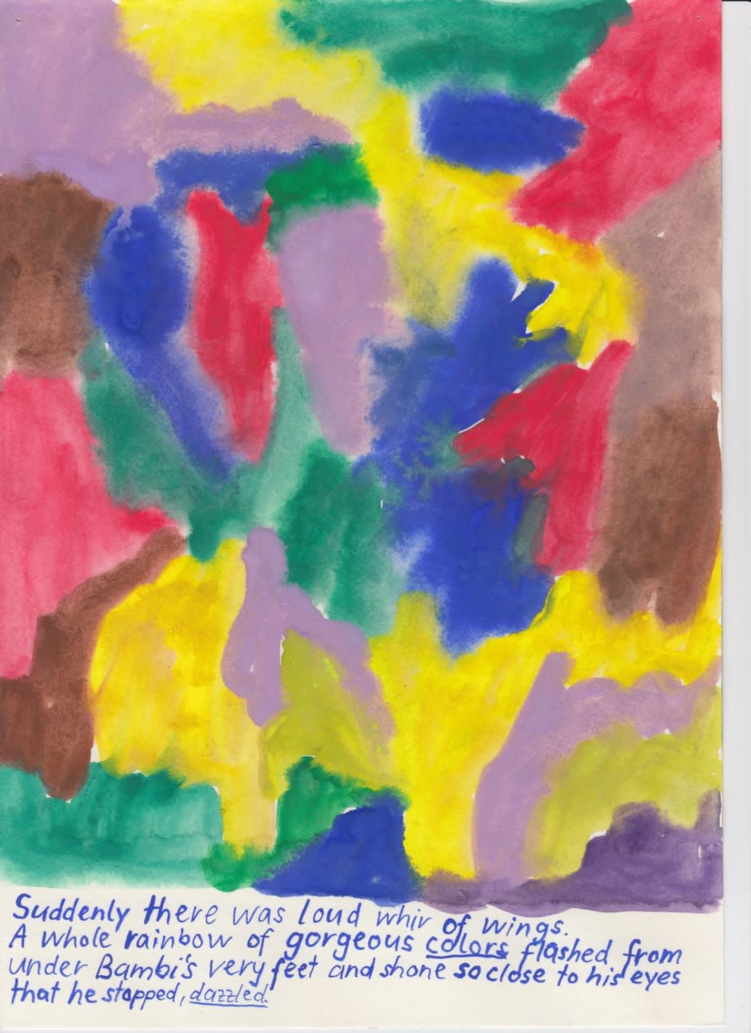 Beni Bischof, From the series, "Bambi A Live in the Woods", Suddenly there was a loud whiv of wings, 2016