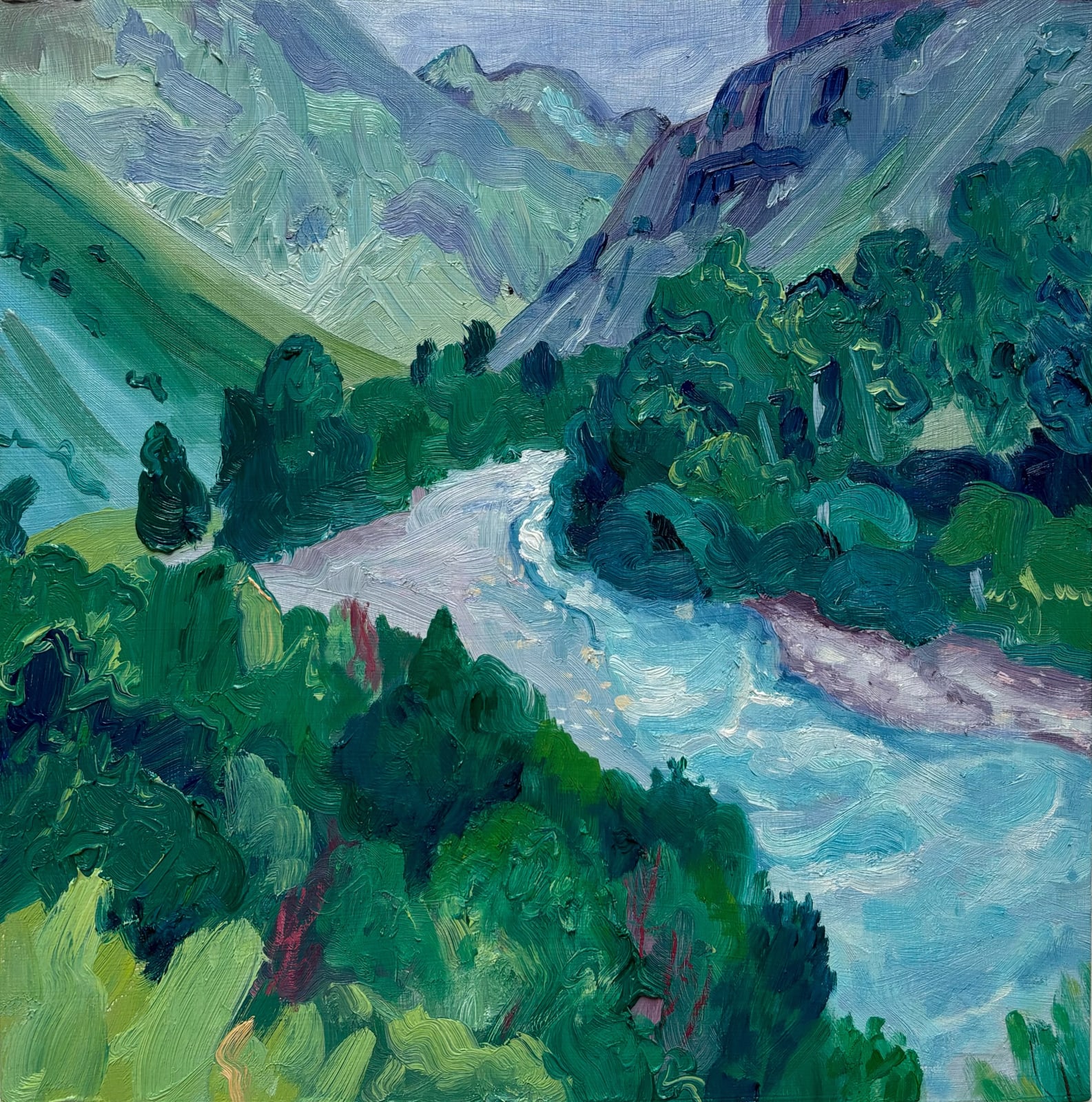Elise Debrock, Rivier in Parc National des Ecrins, 2024