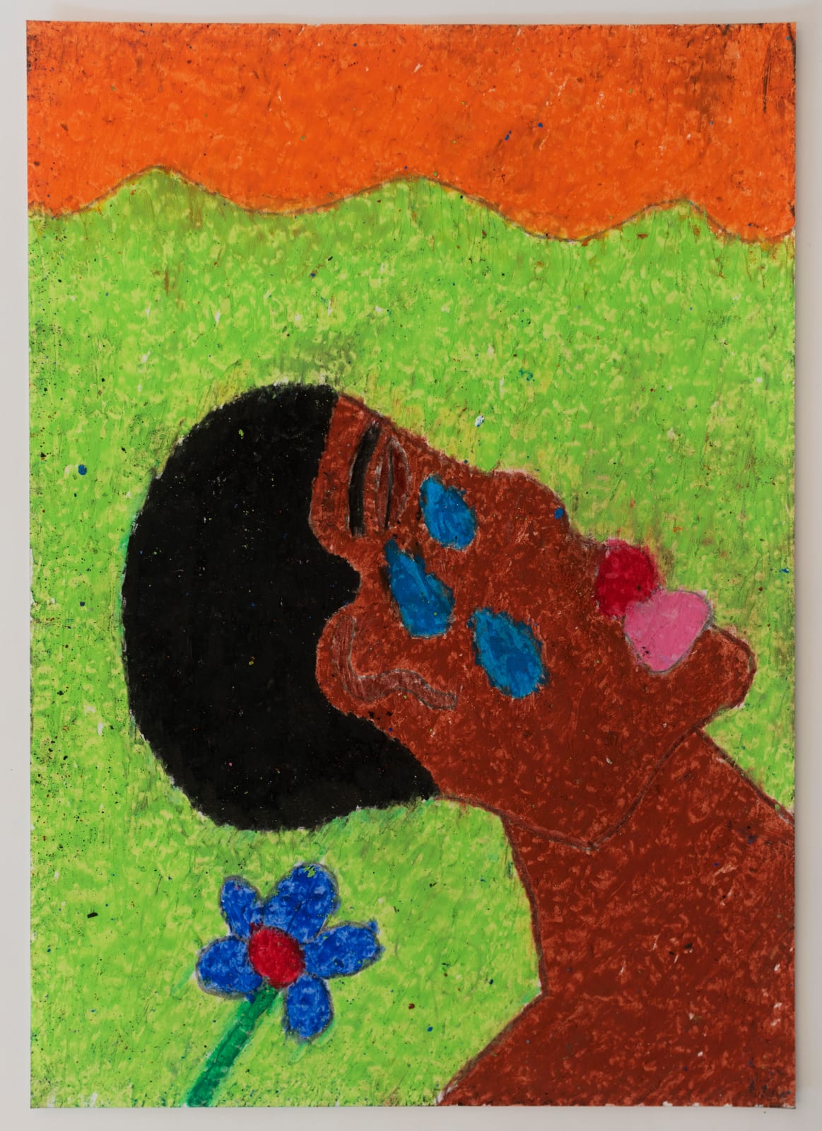 Kenneth Aidoo, His tears made a flower grow, 2020