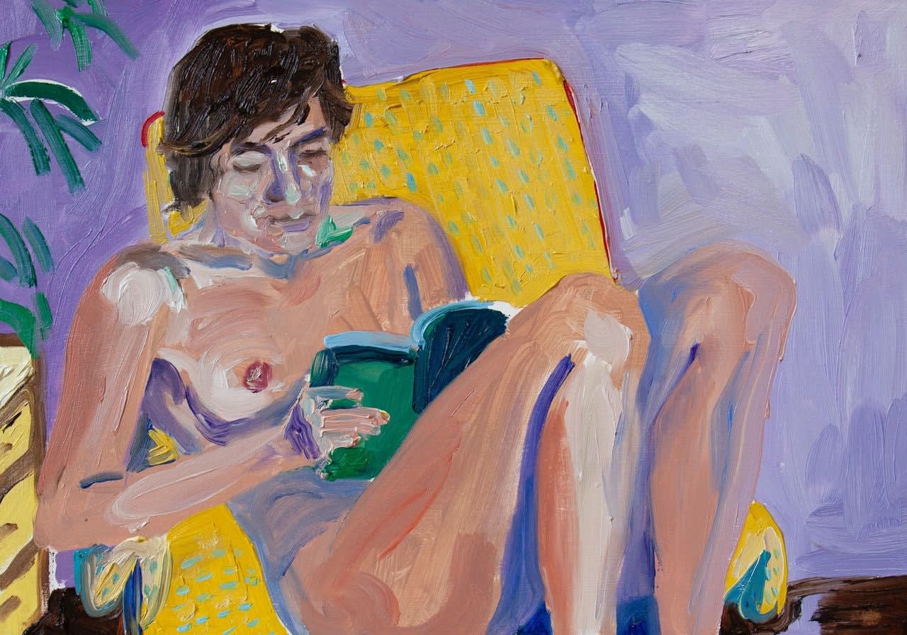 Elise Debrock, Girl Reading, 2020