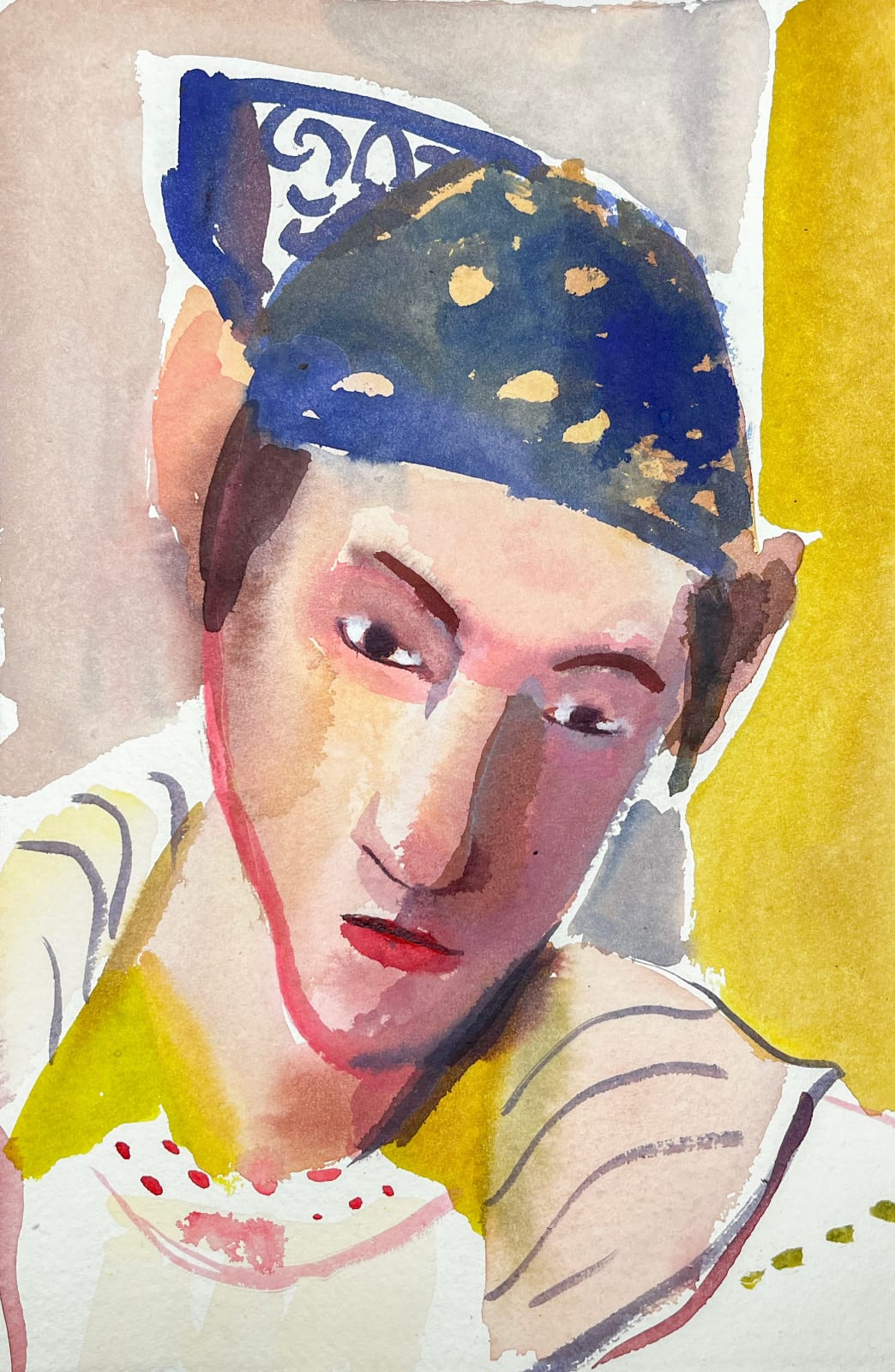 Mattias De Leeuw, Portret met kap, 2025