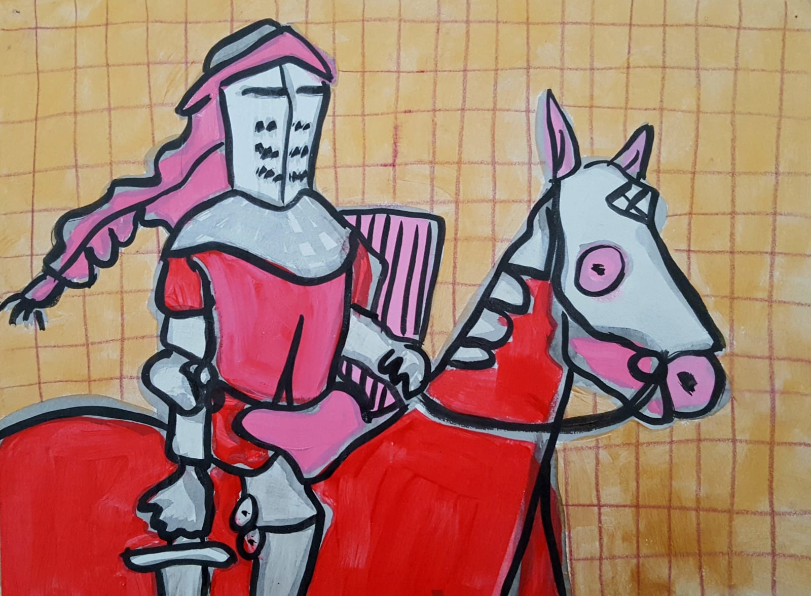 Clément Jacques-Vossen, Pink & red, 2019