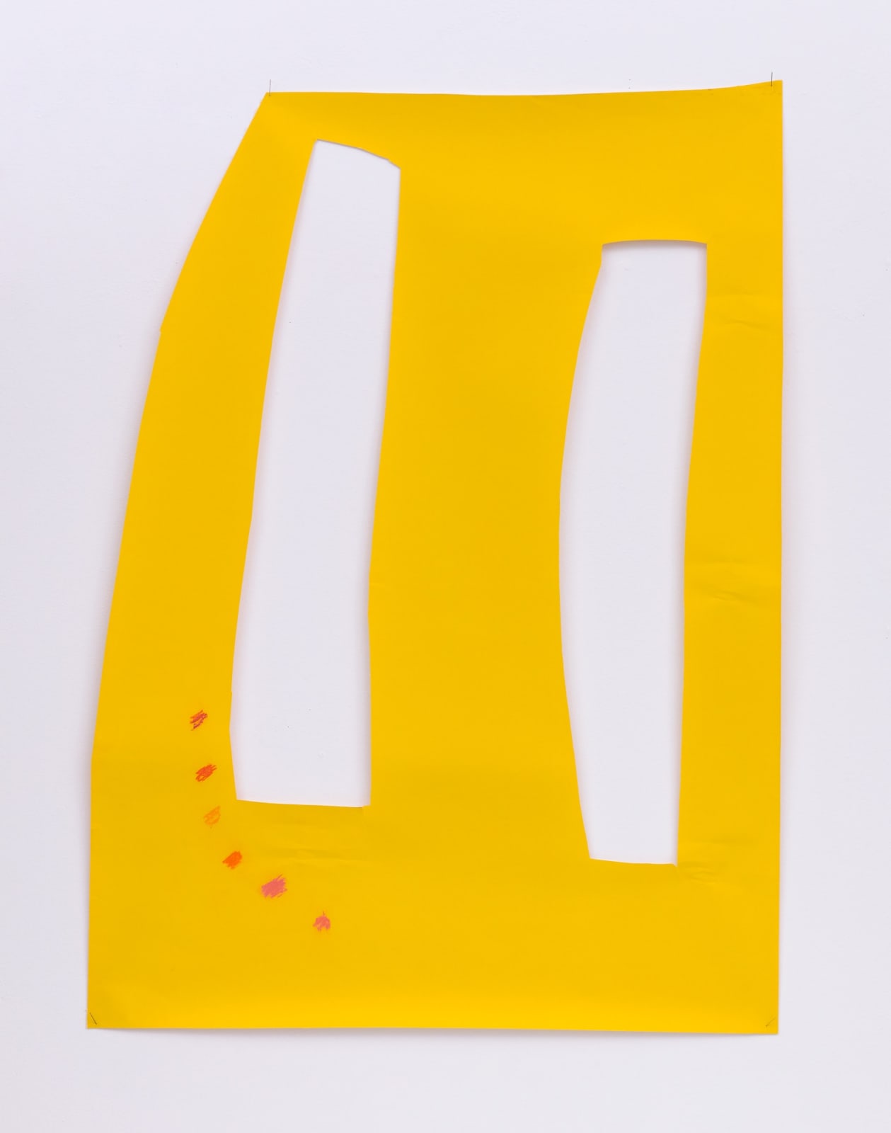 Guy Mees, cut out baseboard, 1995