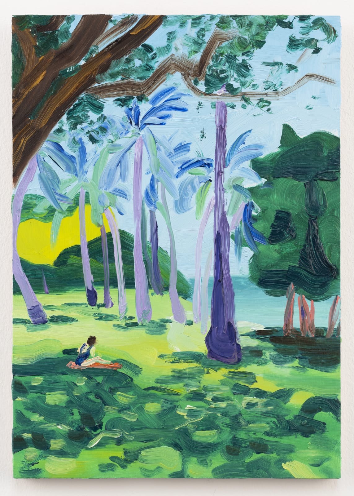 Elise Debrock, Purple Palms, 2020