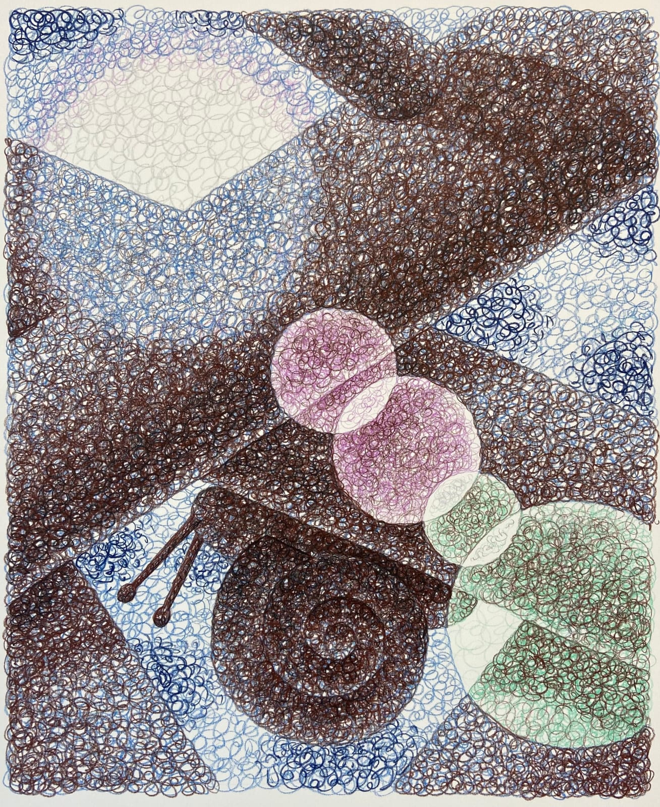 Laurens Legiers, Untitled ( A snail with a moon glare ), 2023