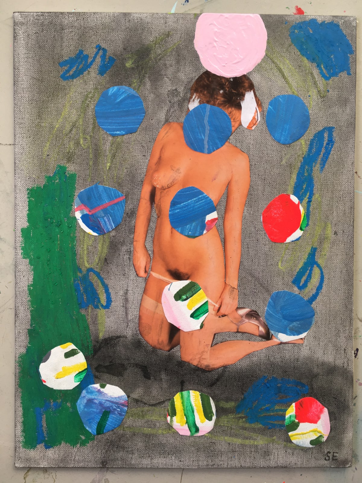 Sacha Eckes, Reclining nude, 2020