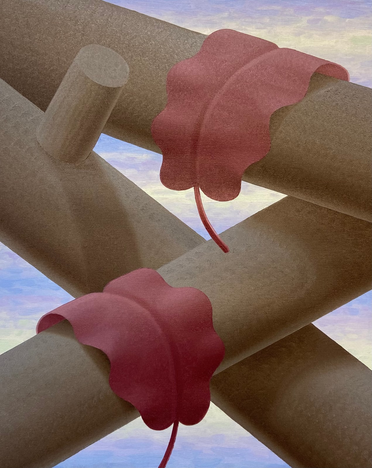 Laurens Legiers, Untitled ( Red leaves ), 2023