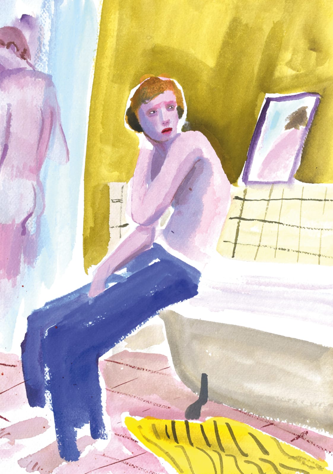 Mattias De Leeuw, Badkamer scene, 2025