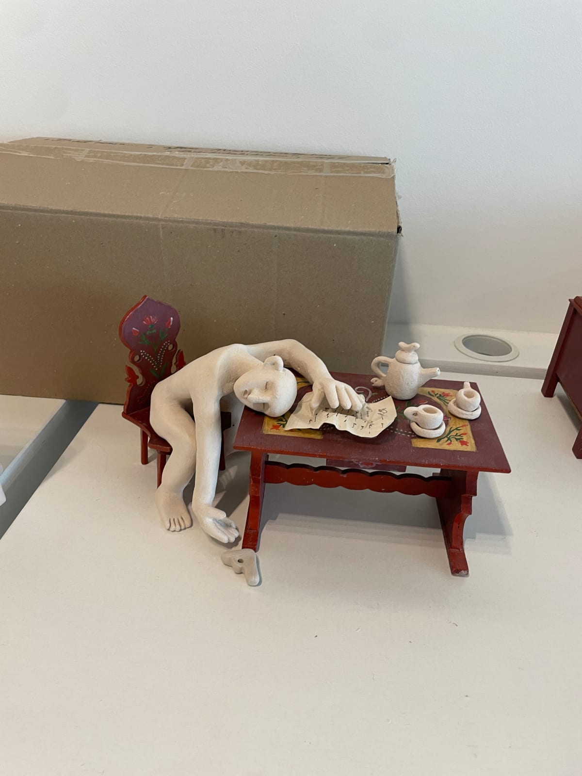 Dirk Van Saene, Bad News ... (After Maurizio Cattalan: Bidibidobidiboo, 1996), 2023