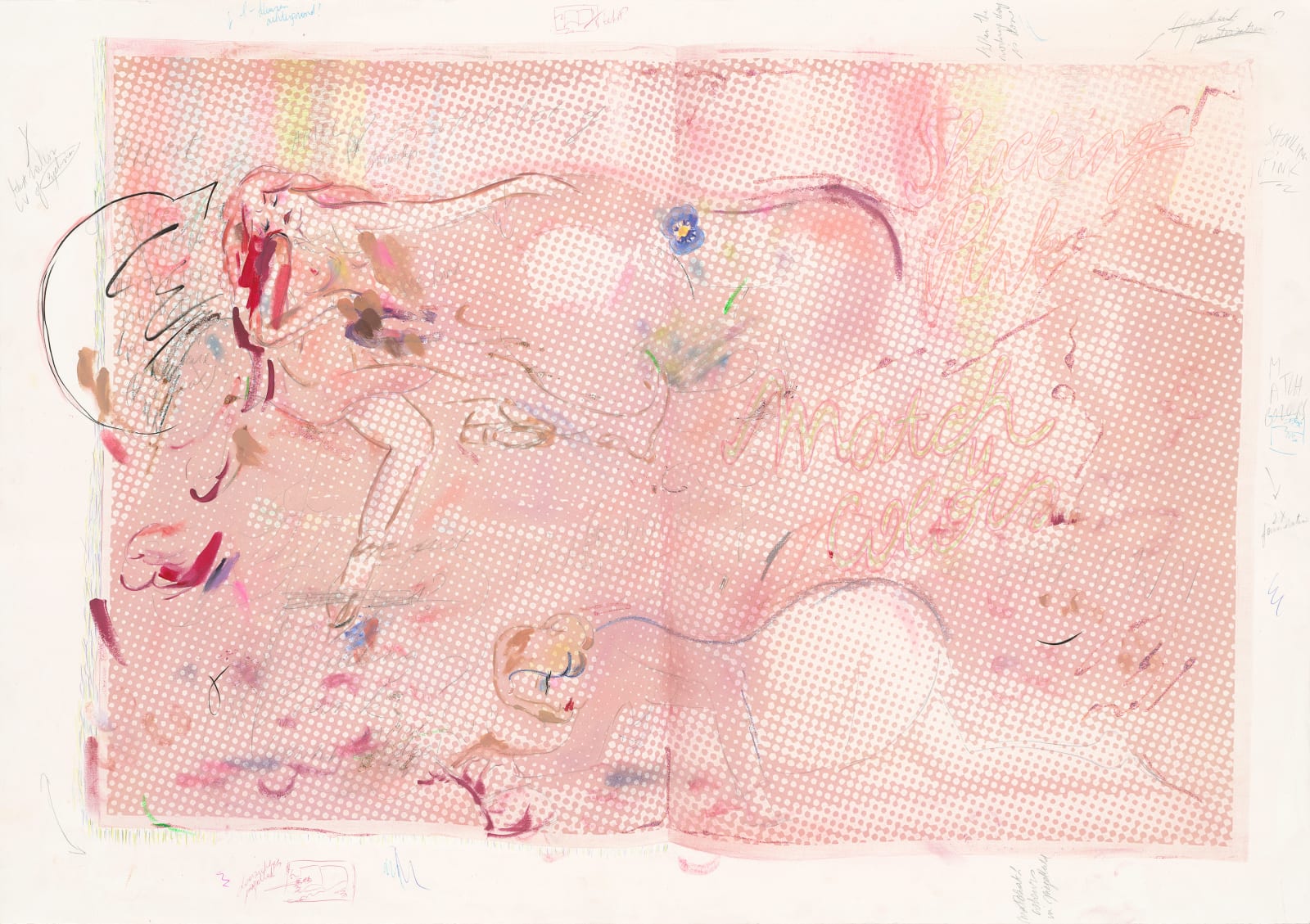 Natasja Mabesoone, Drawing room (*Objects behaving like girls, girls behaving like installations)*, 2025
