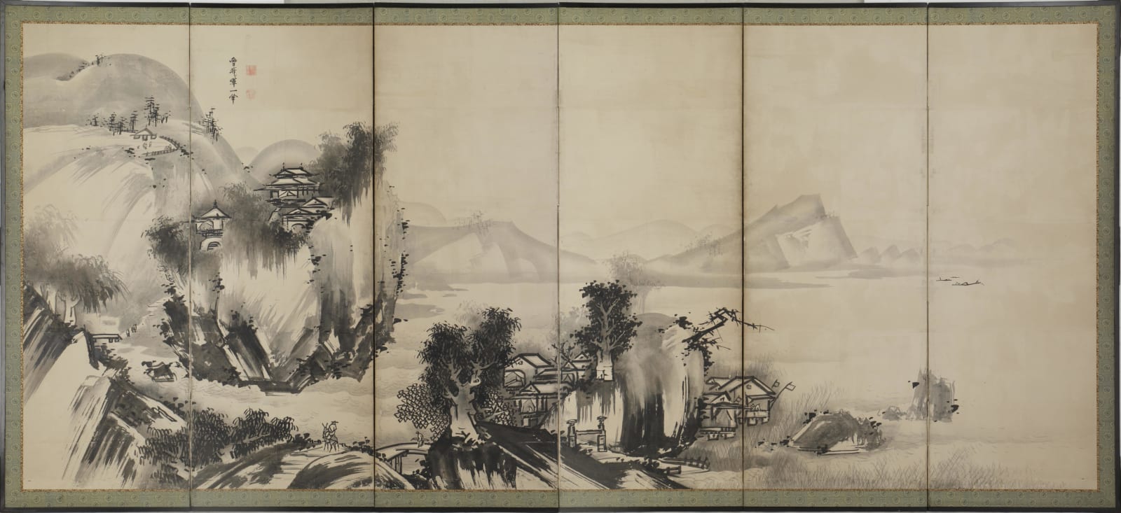 Soga Shōhaku (1730–1781) , Landscape in Ink