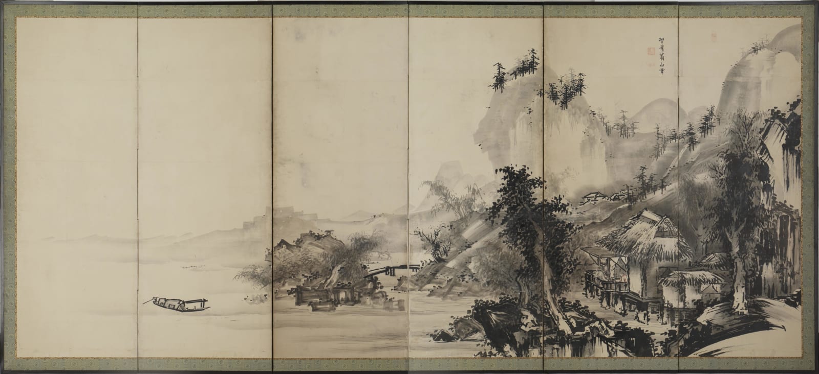 Soga Shōhaku (1730–1781) , Landscape in Ink