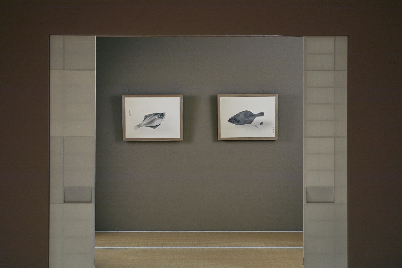 Kobayashi Kokei (1883–1957) Okumura Togyū (1889–1990), Righteye Flounder and Lefteye Flounder