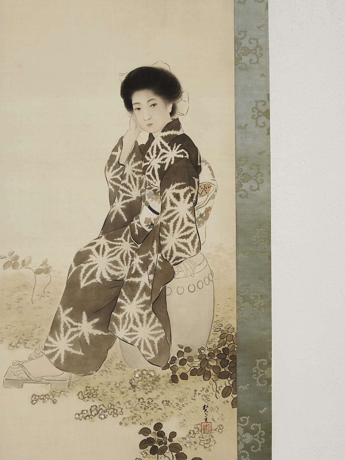 Kikuchi Keigetsu (1879−1955) , Waiting for a Breeze