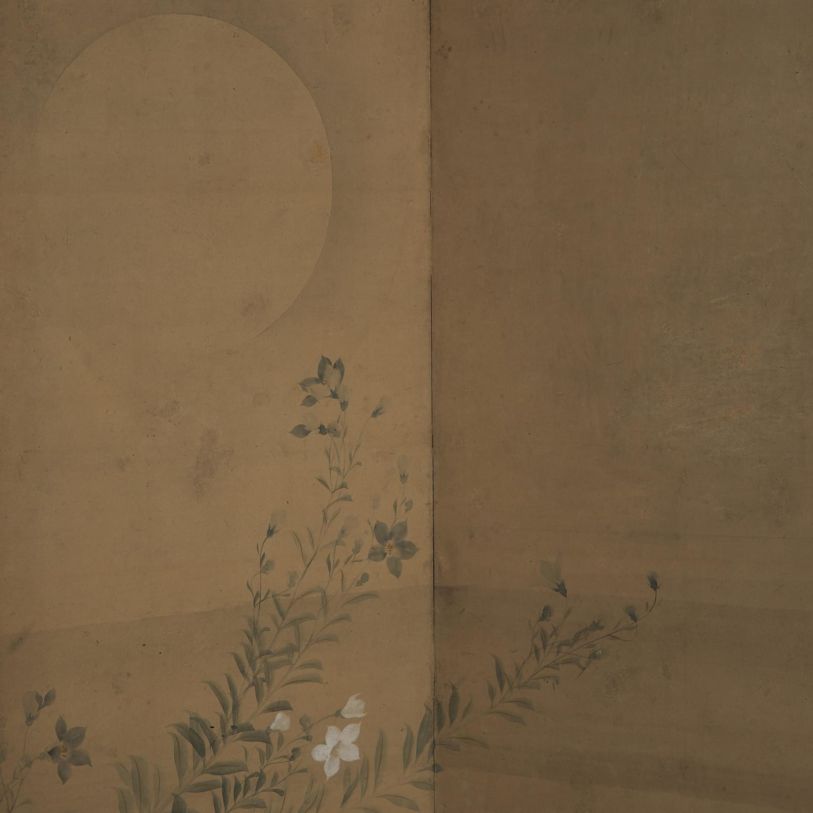 Sakai Hōitsu (1761–1828) , Autumn Flowers under a Full Moon