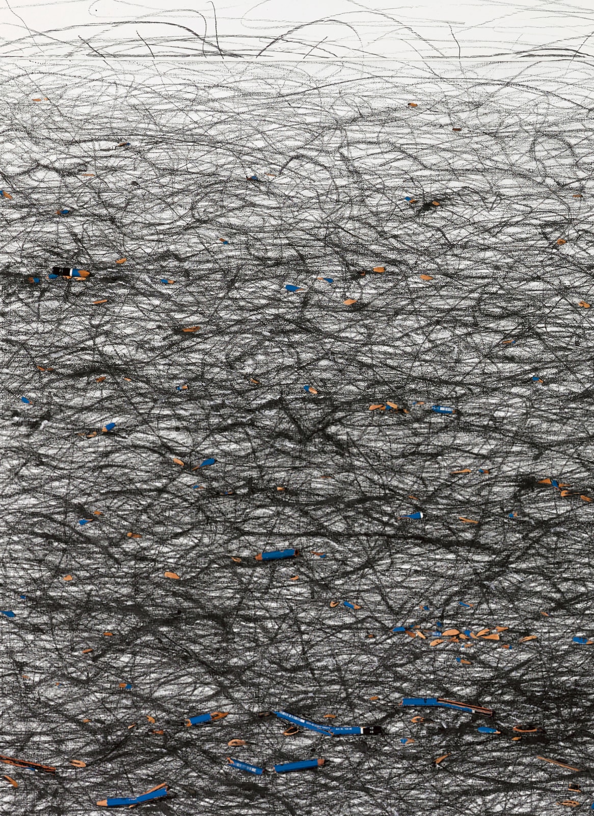 Shi Jin-Hua, Pen Walking #166, 2017