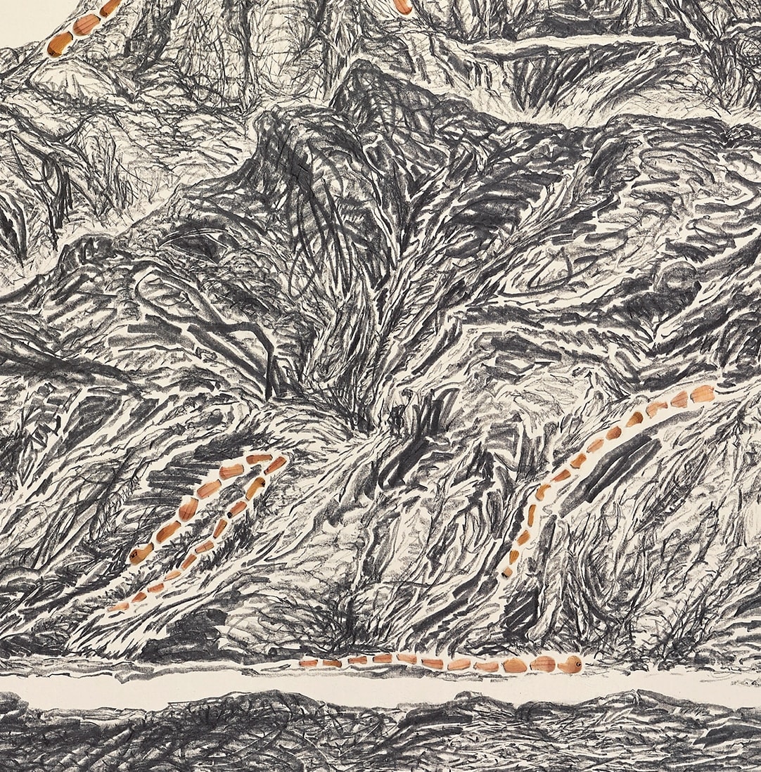Shi Jin-Hua, Pen Walking #165, 2017