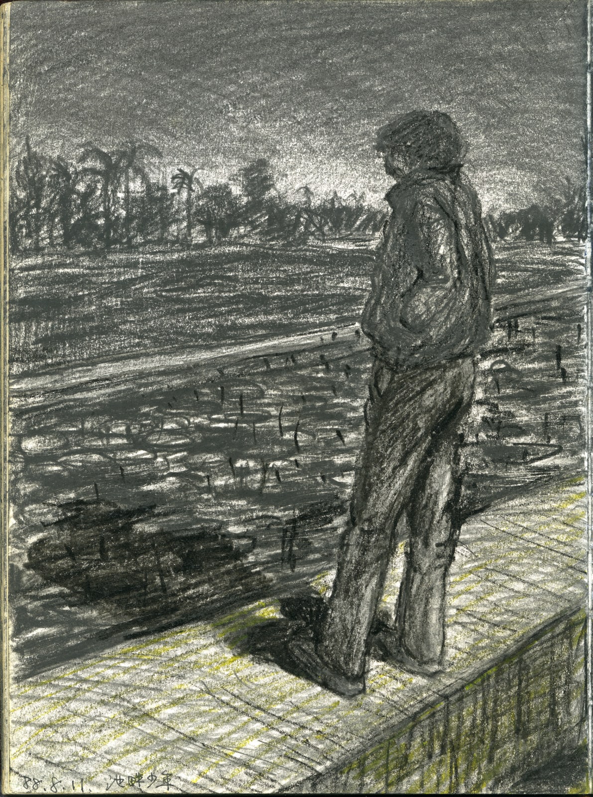 Shi Jin-Hua, Pen Walking #159, 2016