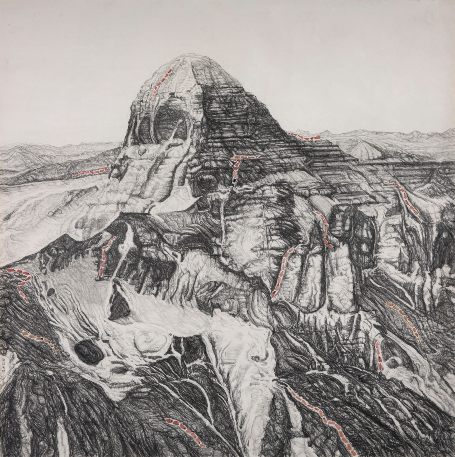 Shi Jin-Hua, Pen Walking #184, 2021-2023