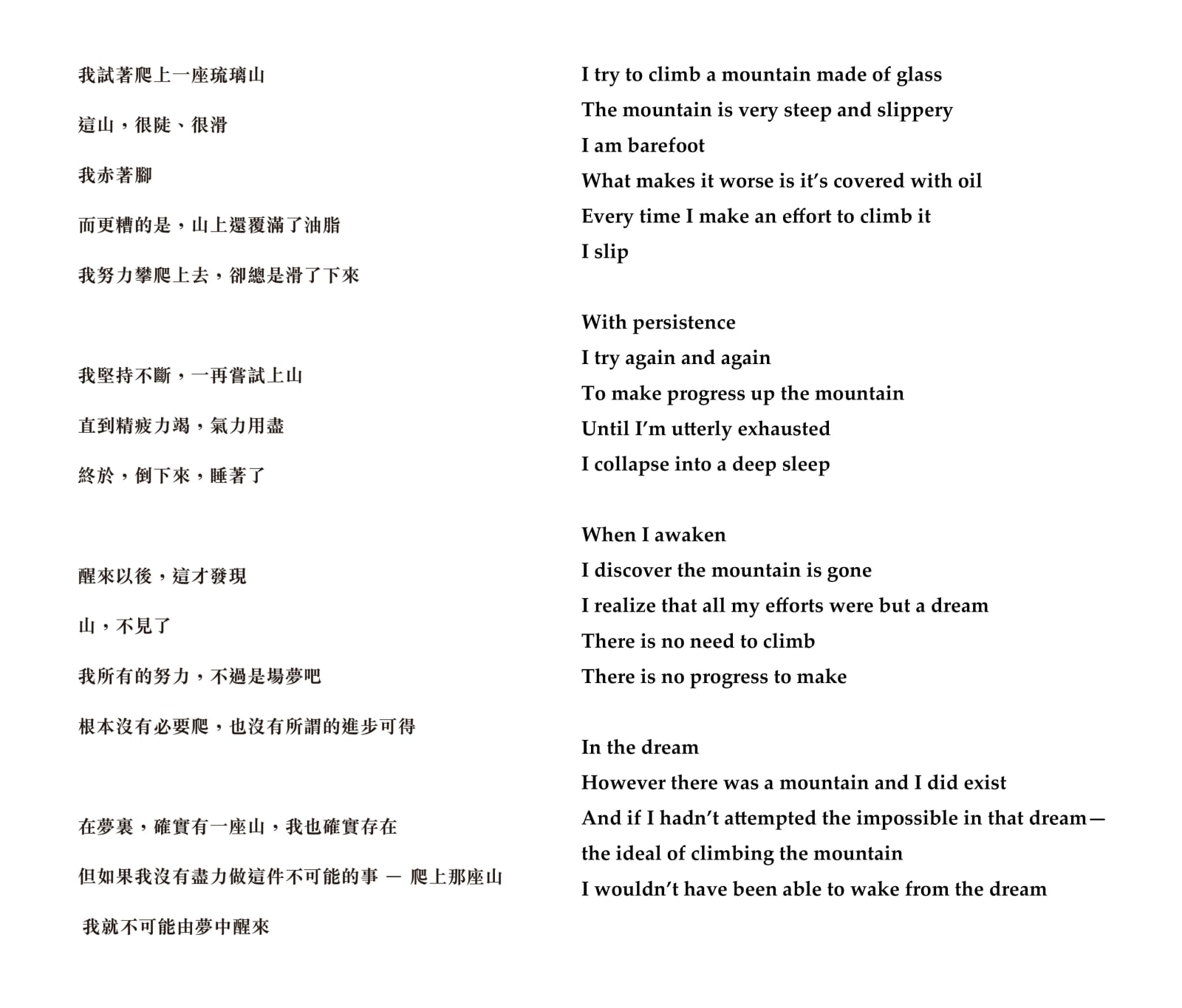 Shi Jin-Hua, I Try, 1996 / 2016