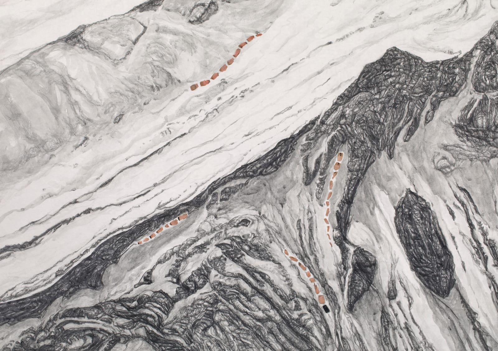 Shi Jin-Hua, Pen Walking #181, 2021-2022