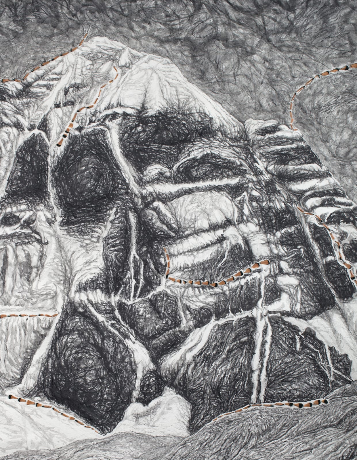 Shi Jin-Hua, Pen Walking #180, 2015-2022