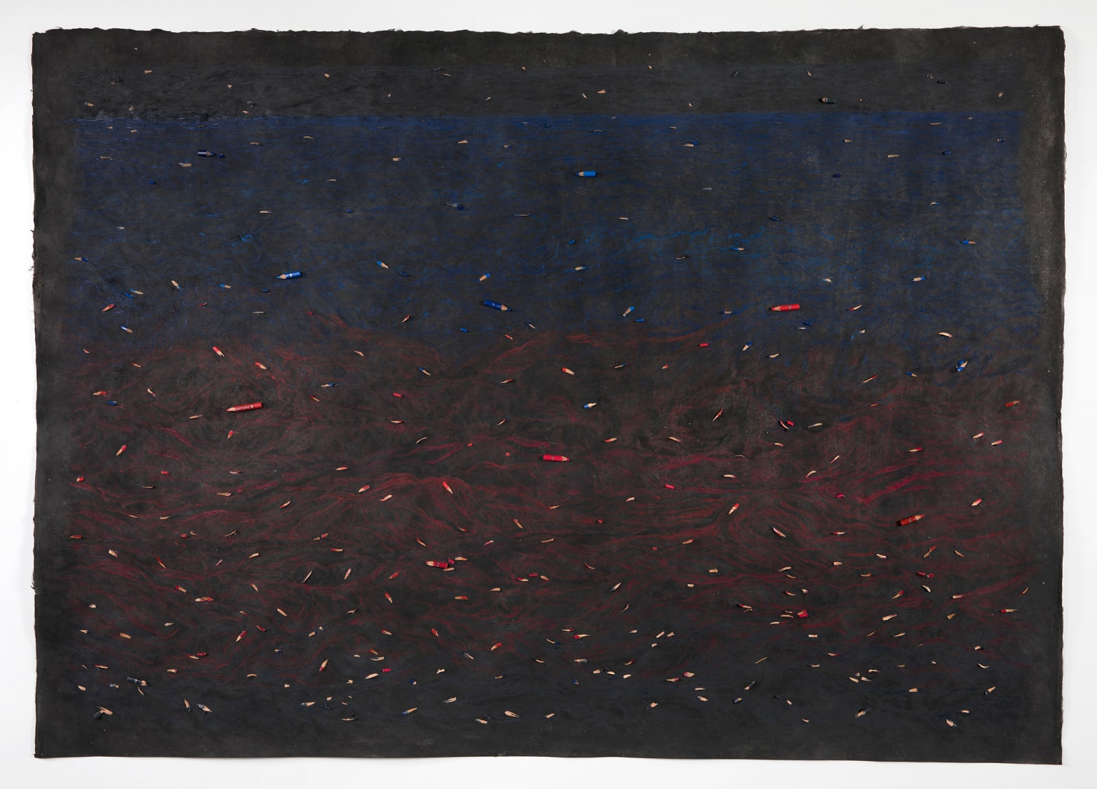 Shi Jin-Hua, Pen Walking #182 Ocean, 2020-2022