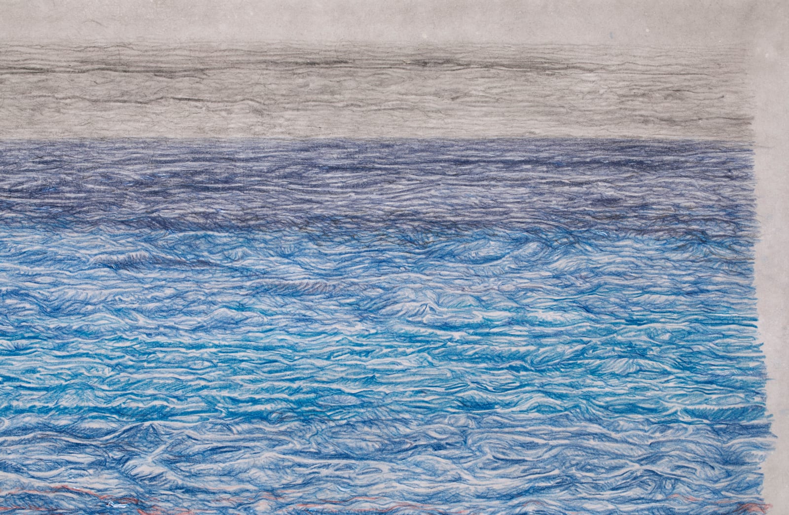 Shi Jin-Hua, Pen Walking #182 Ocean, 2020-2022