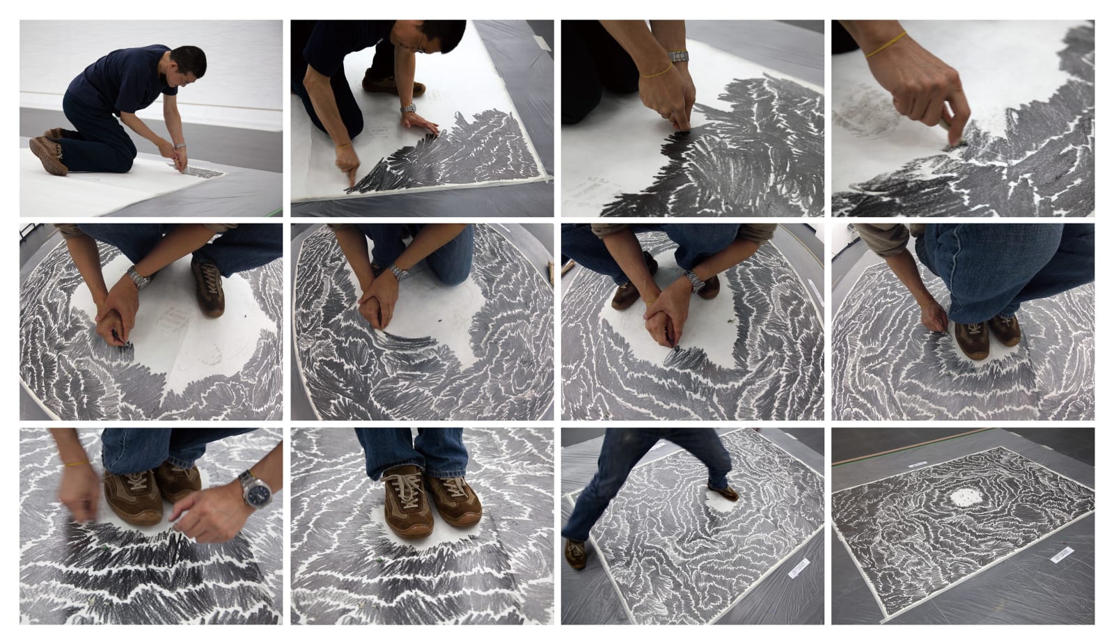 Shi Jin-Hua, Pen Walking #130, 2012