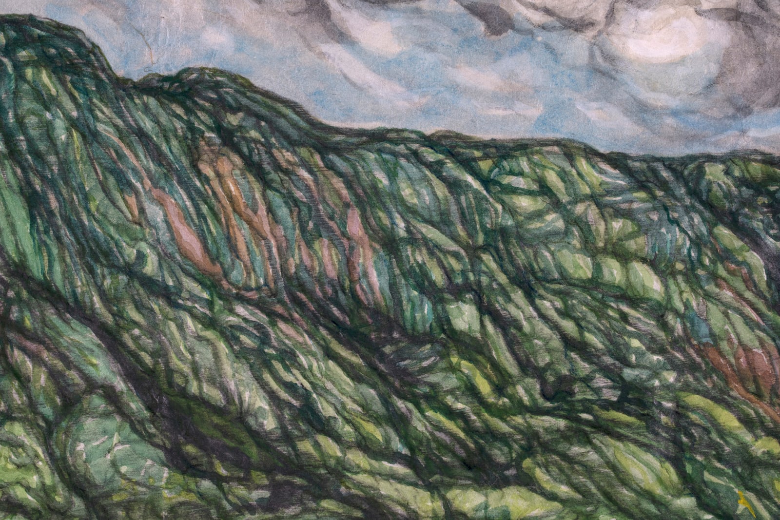 Shi Jin-Hua, Mountain Outside the Door, 2023