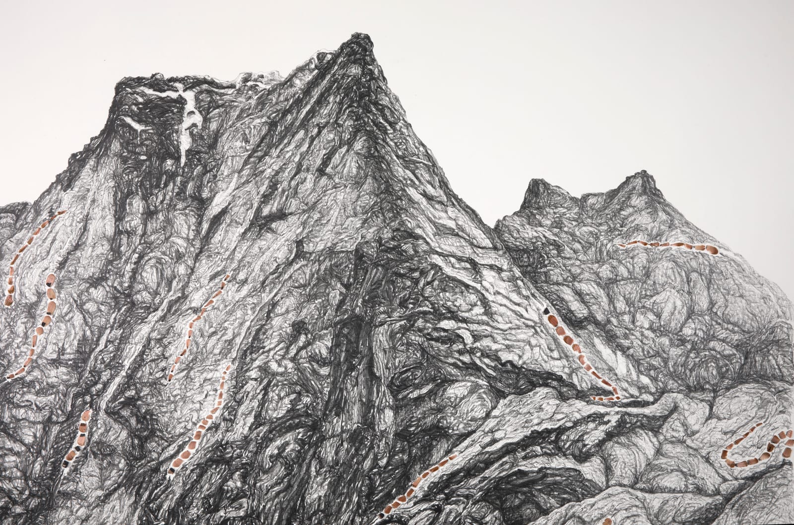 Shi Jin-Hua, Giacometti Sat Under the Alps, 2019
