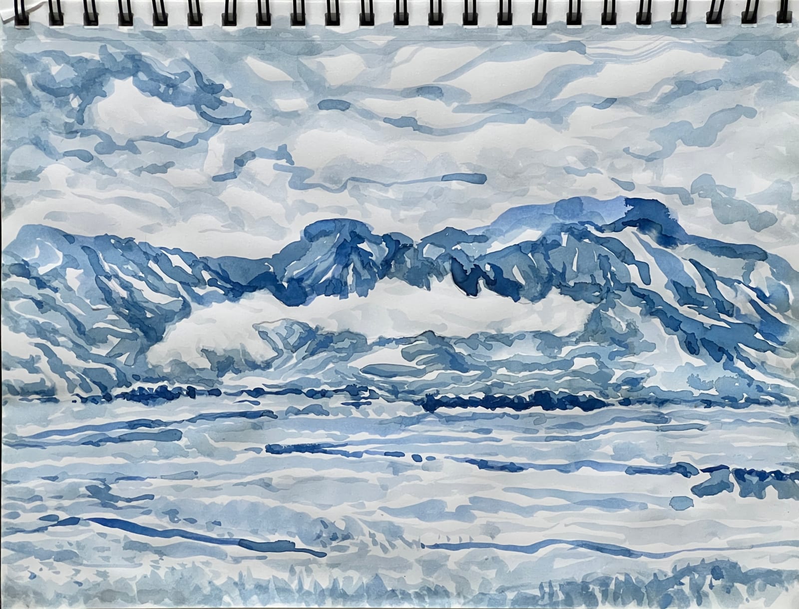 Shi Jin-Hua, Sketching on the Second-Floor Balcony of the Chishang Rice Village House, 2023