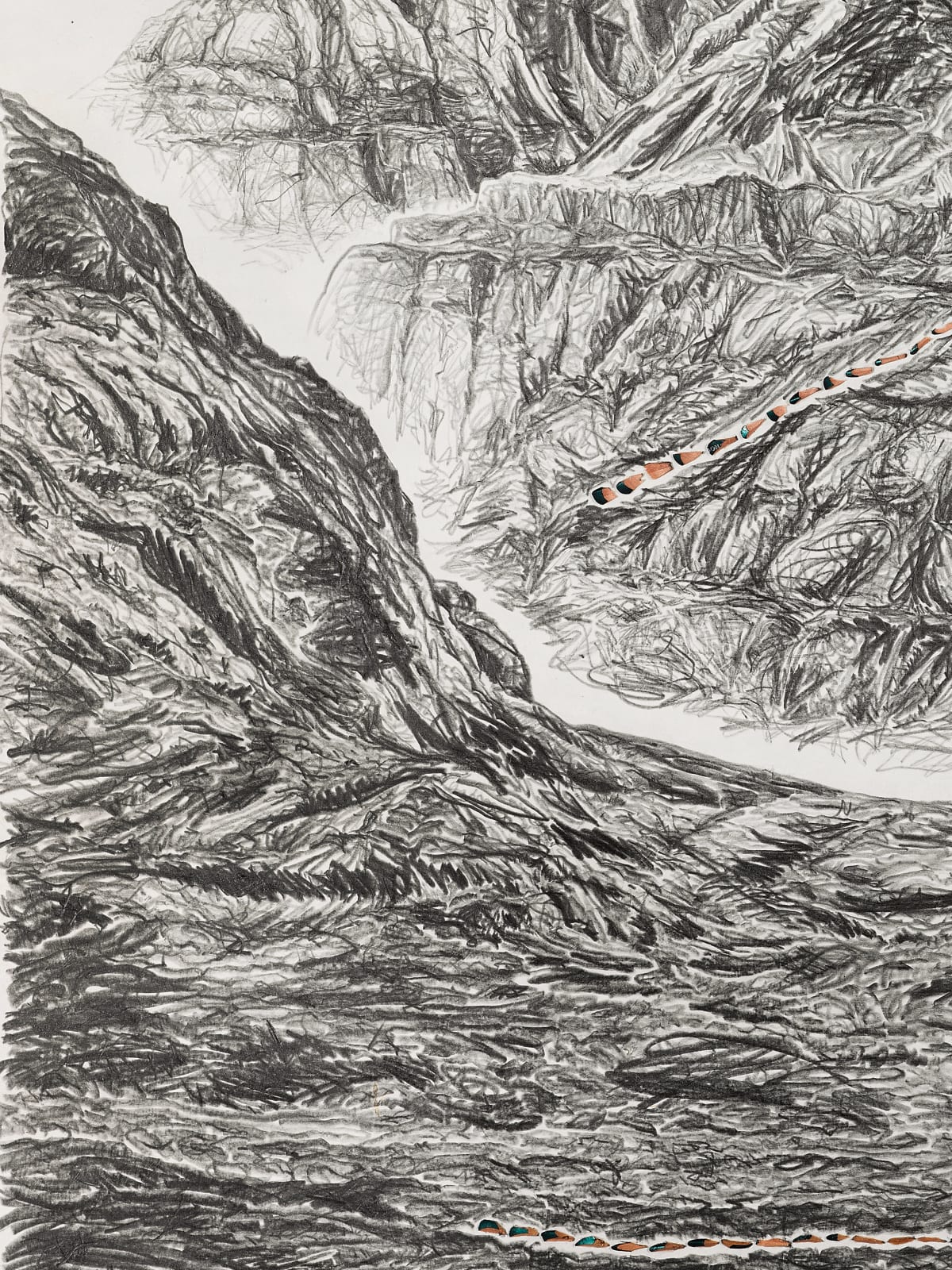 Shi Jin-Hua, Pen Walking #160, 2016-2017