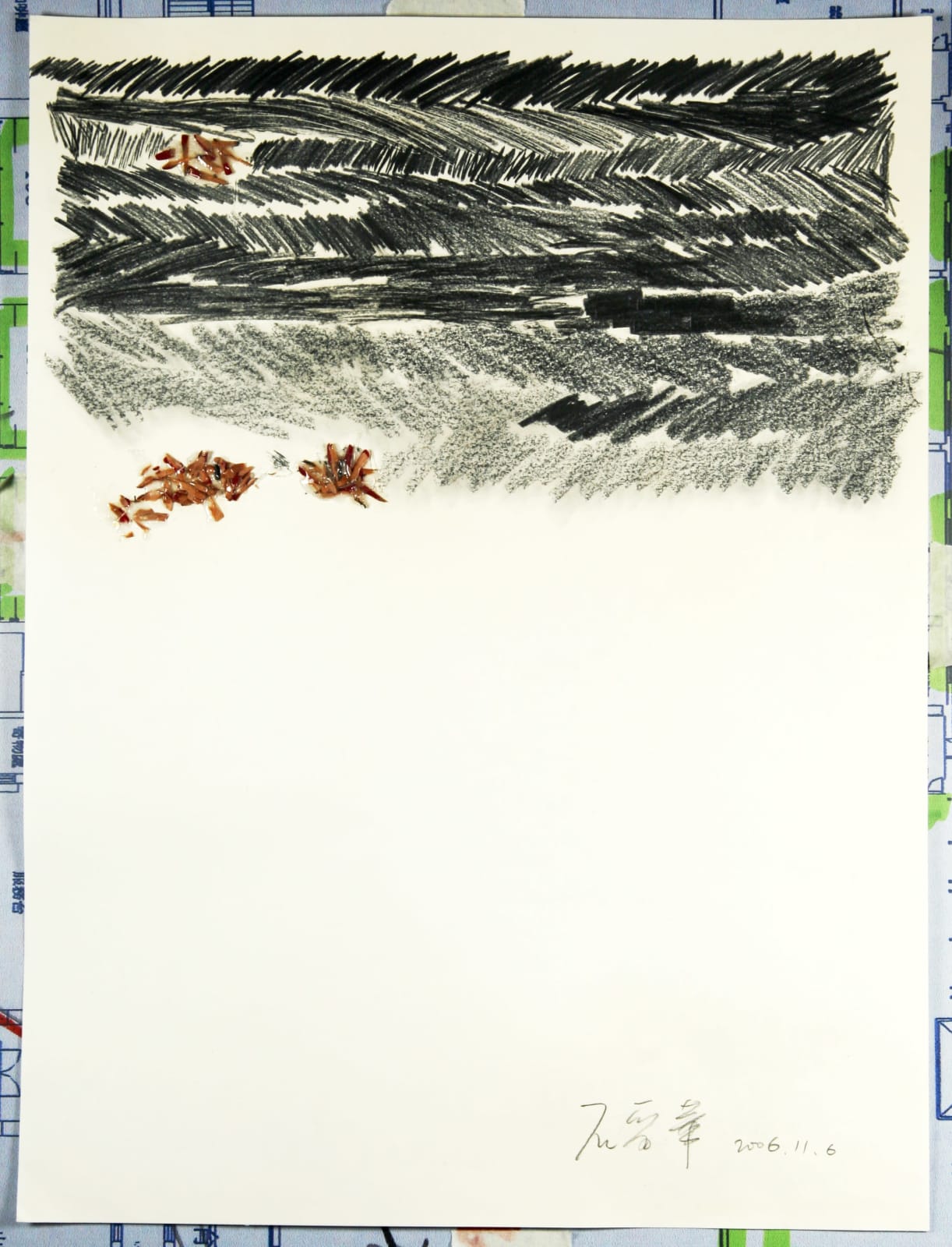Shi Jin-Hua, Pen Walking #6, 2006