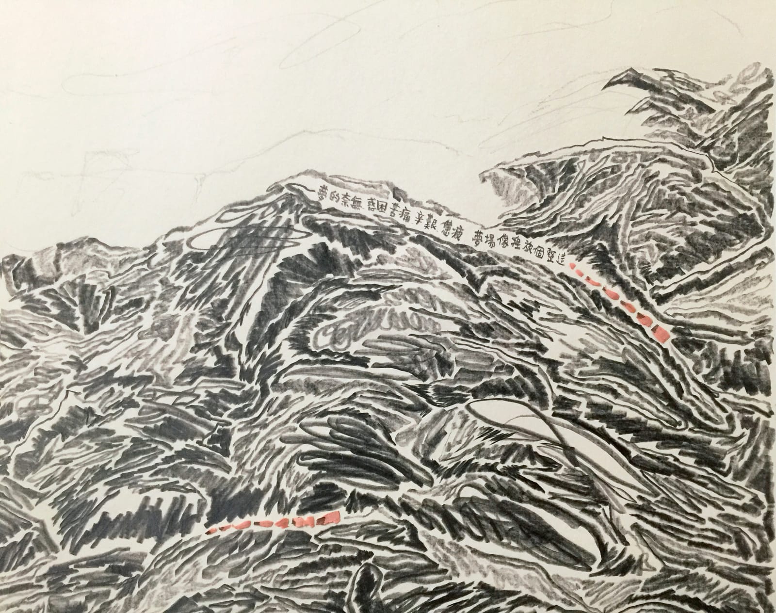 Shi Jin-Hua, Pen Walking #163, 2012-2016
