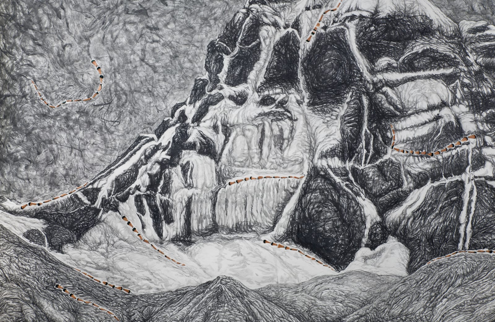 Shi Jin-Hua, Pen Walking #180, 2015-2022