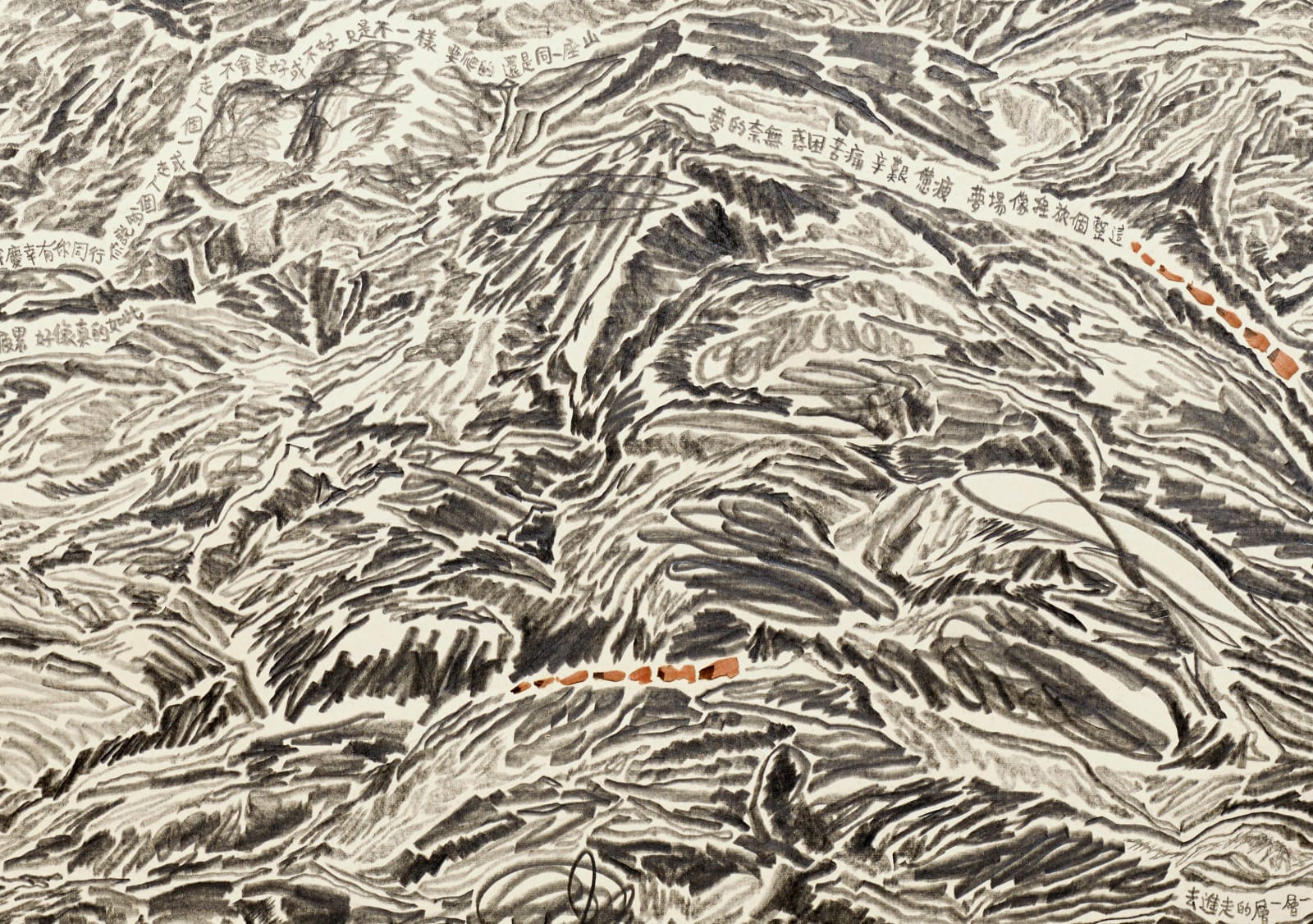 Shi Jin-Hua, Pen Walking #163, 2012-2016