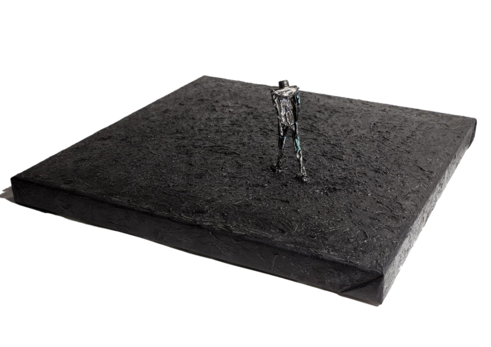 Shi Jin-Hua, A Walking Man, Tribute to Alberto Giacometti - 1, 2016-2017