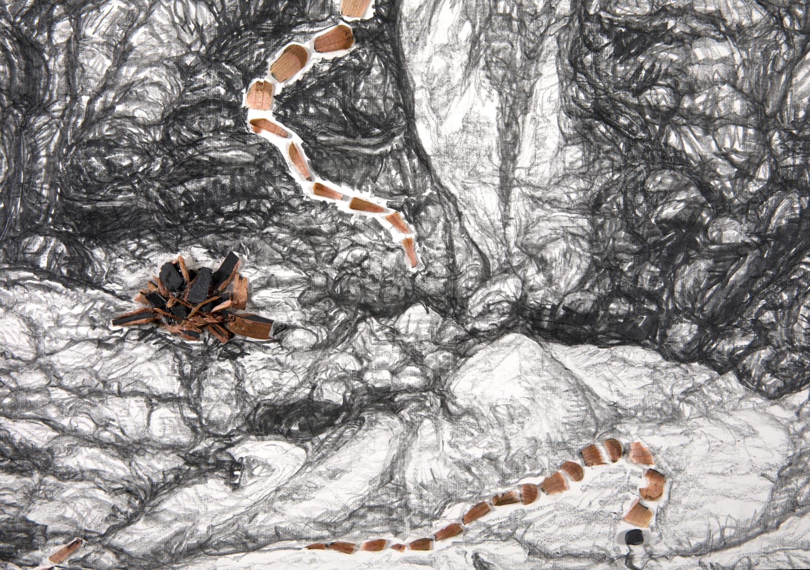 Shi Jin-Hua, Giacometti Sat Under the Alps, 2019