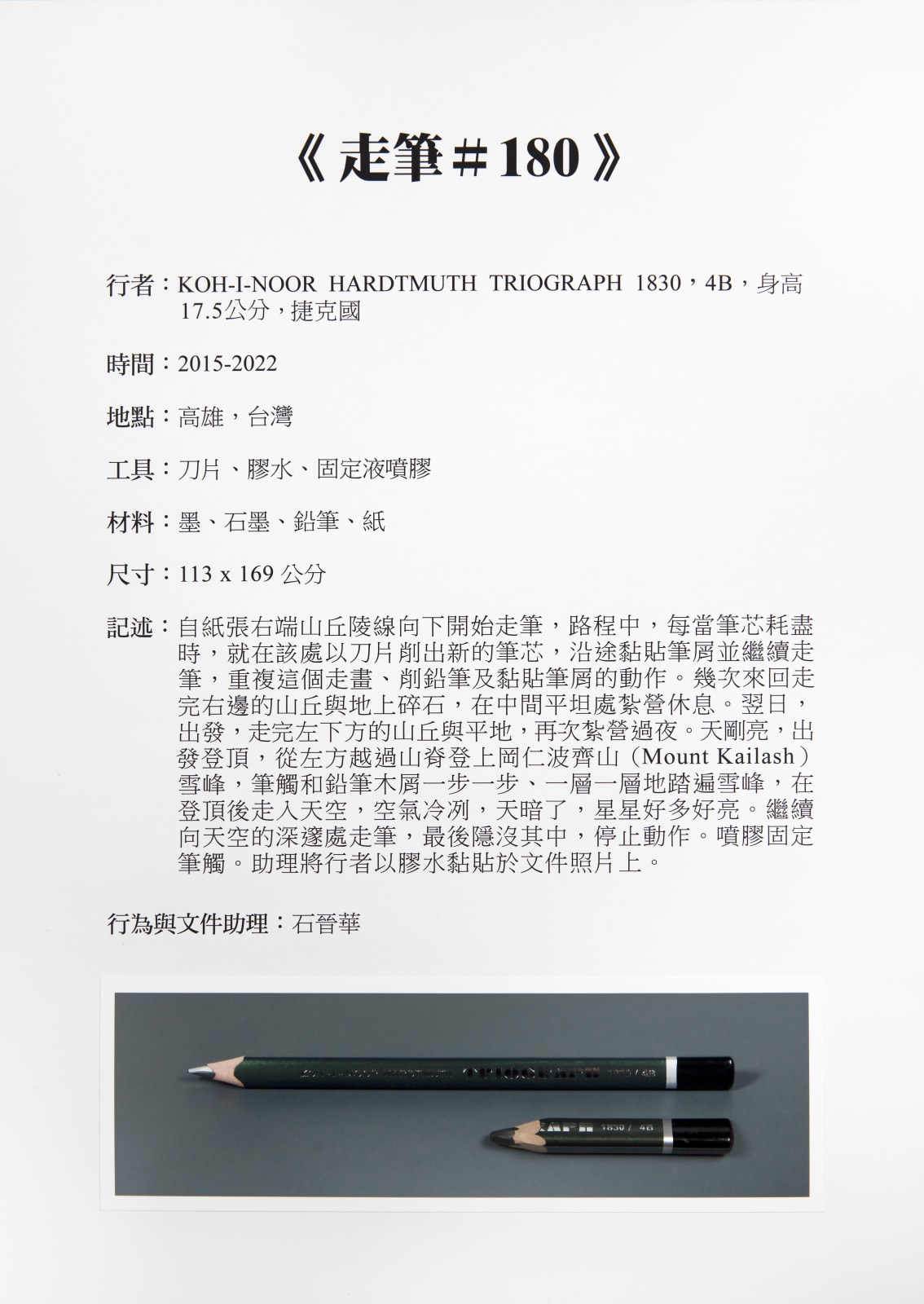 Shi Jin-Hua, Pen Walking #180, 2015-2022