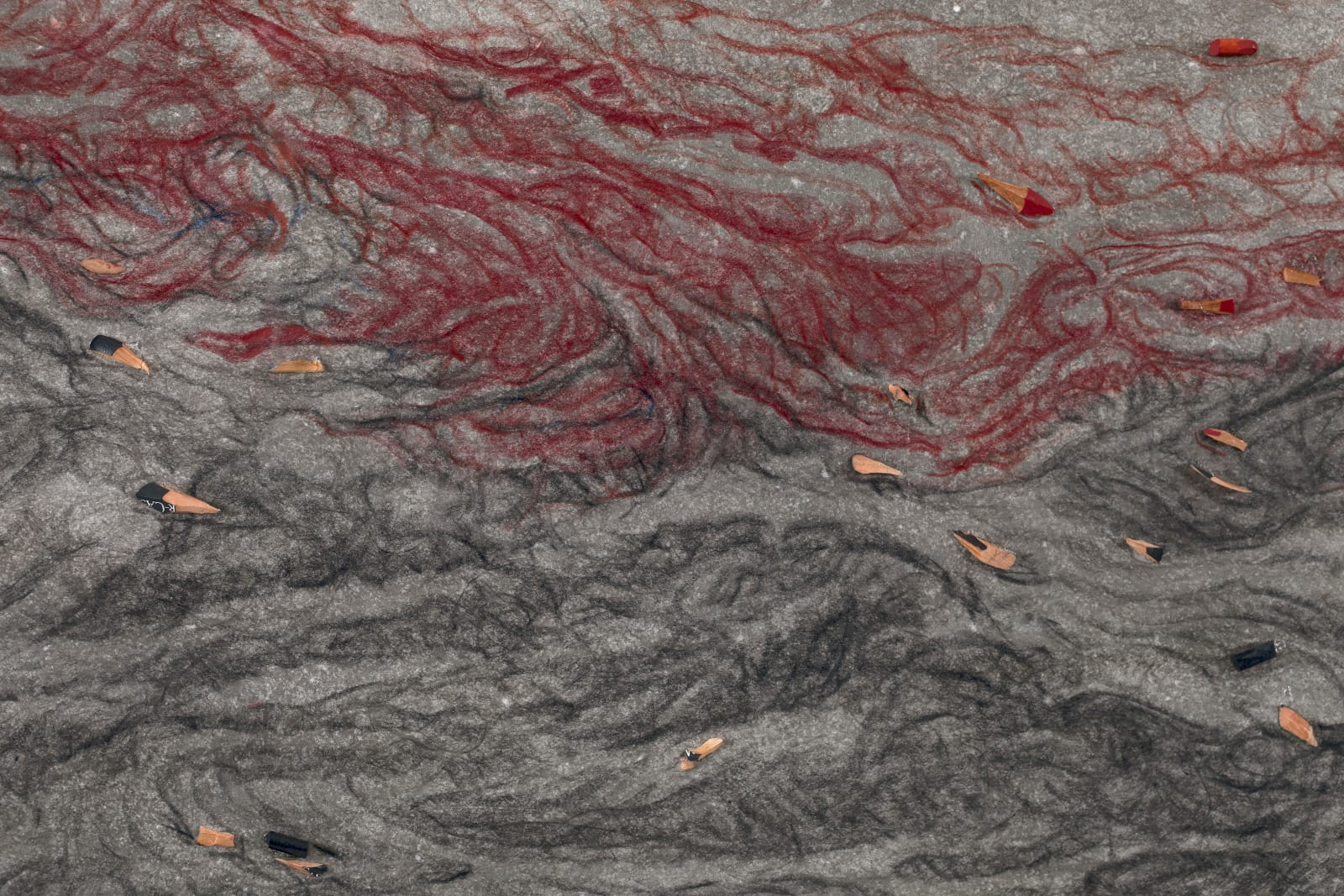 Shi Jin-Hua, Pen Walking #182 Ocean, 2020-2022