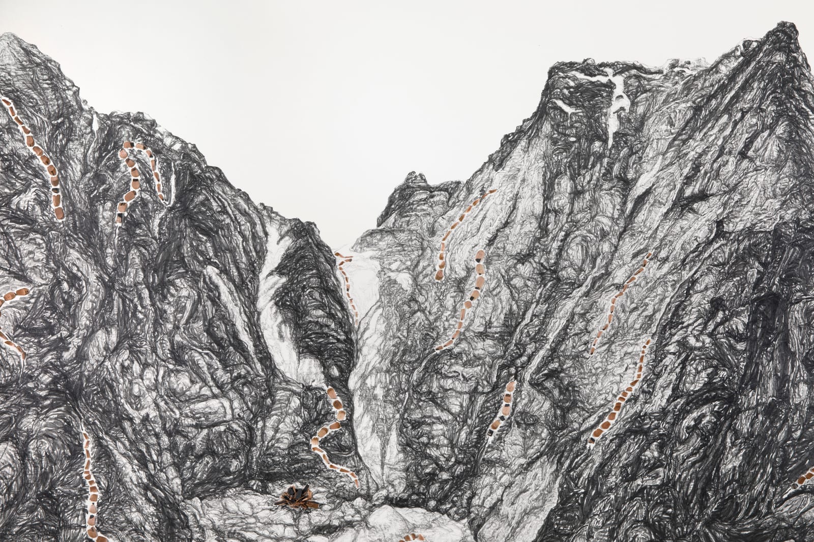 Shi Jin-Hua, Giacometti Sat Under the Alps, 2019
