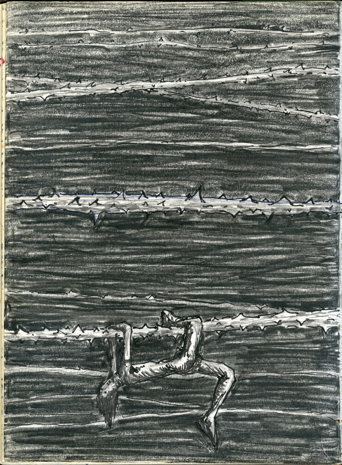 Shi Jin-Hua, A Tightrope walking, 1987-1988