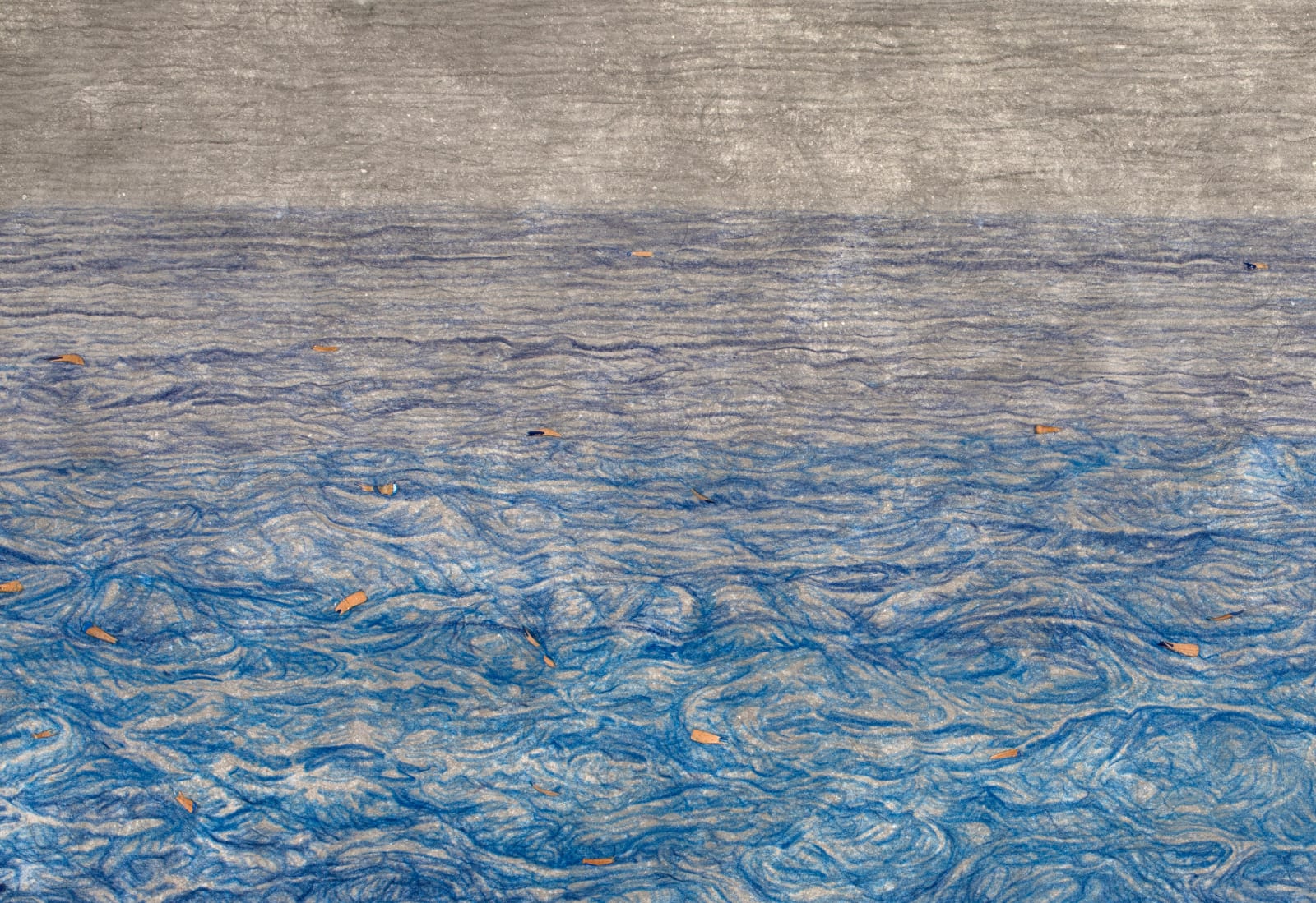 Shi Jin-Hua, Pen Walking #182 Ocean, 2020-2022